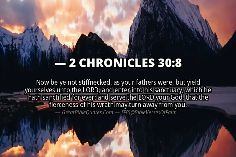 2 CHRONICLES 30:8 Verse