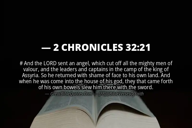2 CHRONICLES 32:21 Verse