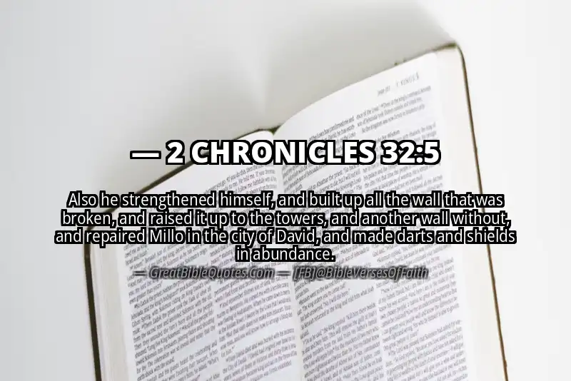 2 CHRONICLES 32:5 Verse