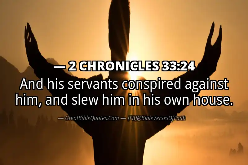 2 CHRONICLES 33:24 Verse
