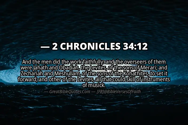 Bible verse: 2 CHRONICLES 34:12 Image