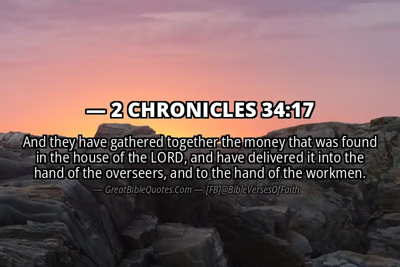 2 CHRONICLES 34:17 Verse Image