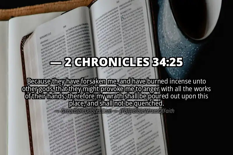 Bible verse: 2 CHRONICLES 34:25 Image
