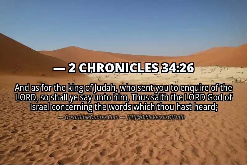 Bible verse: 2 CHRONICLES 34:26 Image