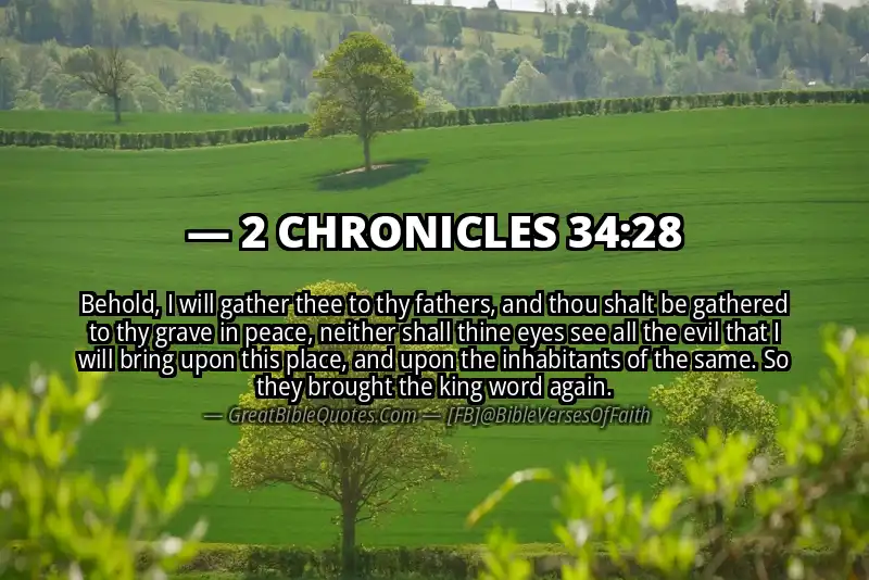 Bible verse: 2 CHRONICLES 34:28 Image