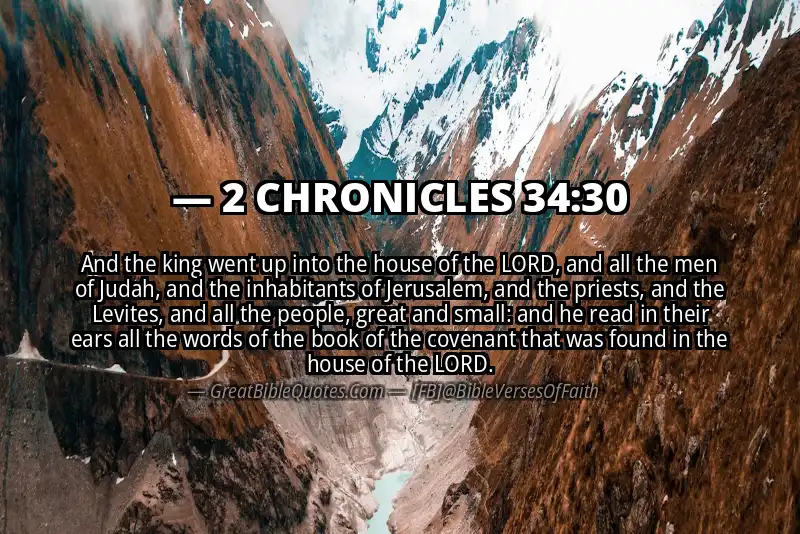 Bible verse: 2 CHRONICLES 34:30 Image