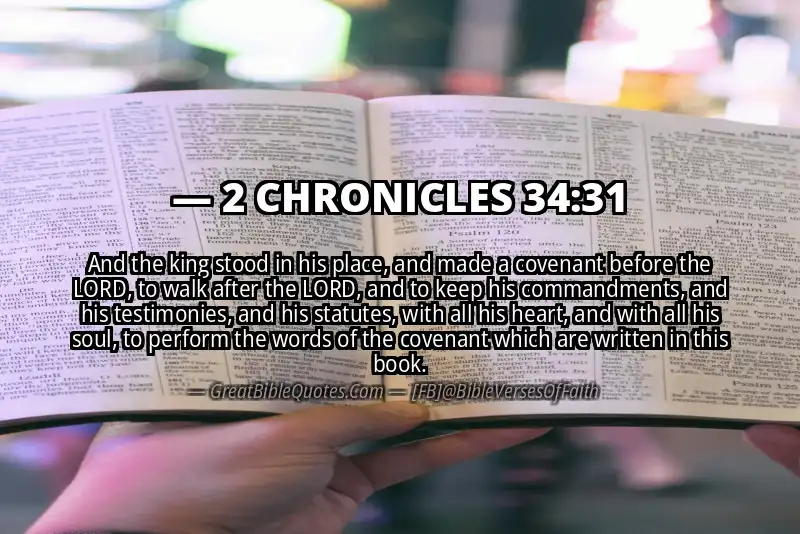 Bible verse: 2 CHRONICLES 34:31 Image