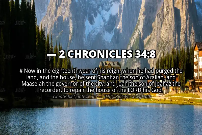 Bible verse: 2 CHRONICLES 34:8 Image