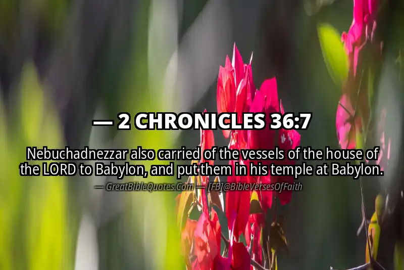 2 CHRONICLES 36:7 Verse Image