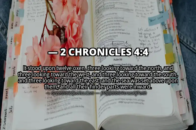 2 CHRONICLES 4:4 Verse