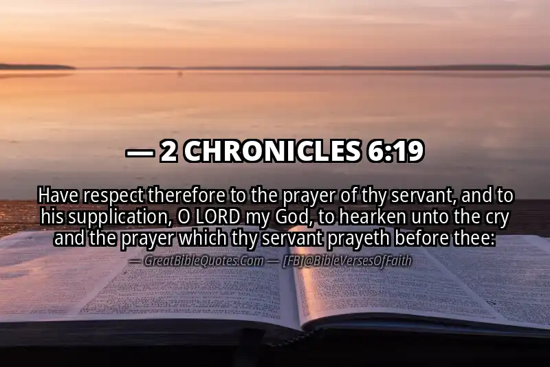 2 CHRONICLES 6:19 Verse Image