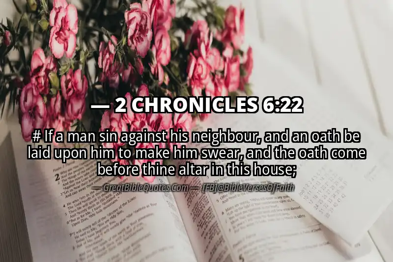 Bible verse: 2 CHRONICLES 6:22 Image