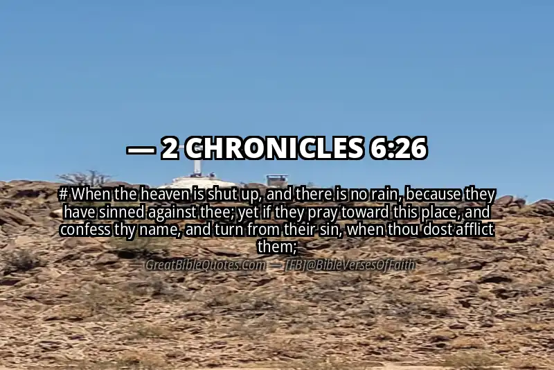 Bible verse: 2 CHRONICLES 6:26 Image