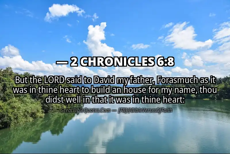 2 CHRONICLES 6:8 Verse