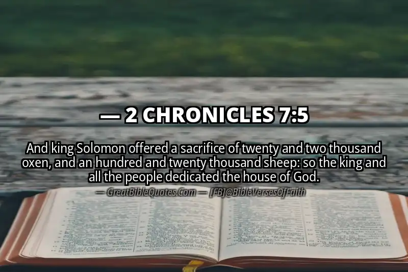 2 CHRONICLES 7:5 Verse