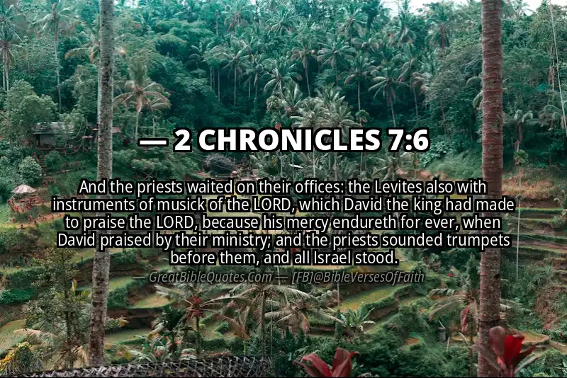 2 CHRONICLES 7:6 Verse