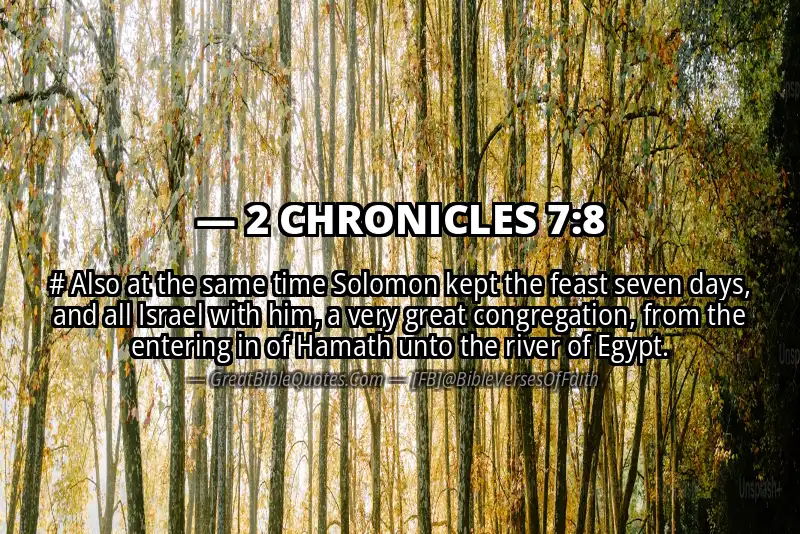 2 CHRONICLES 7:8 Verse