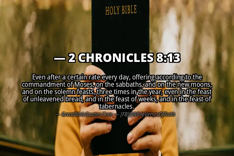 2 CHRONICLES 8:13 Verse