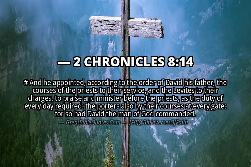 2 CHRONICLES 8:14 Verse
