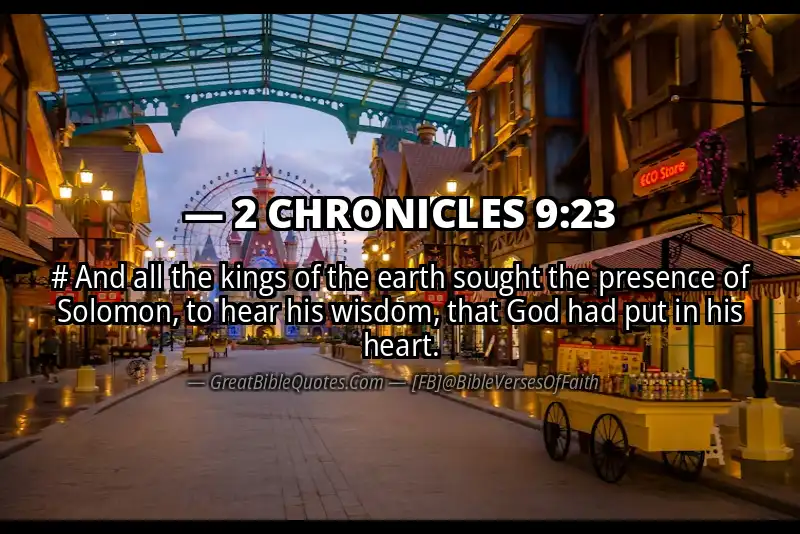 2 CHRONICLES 9:23 Verse