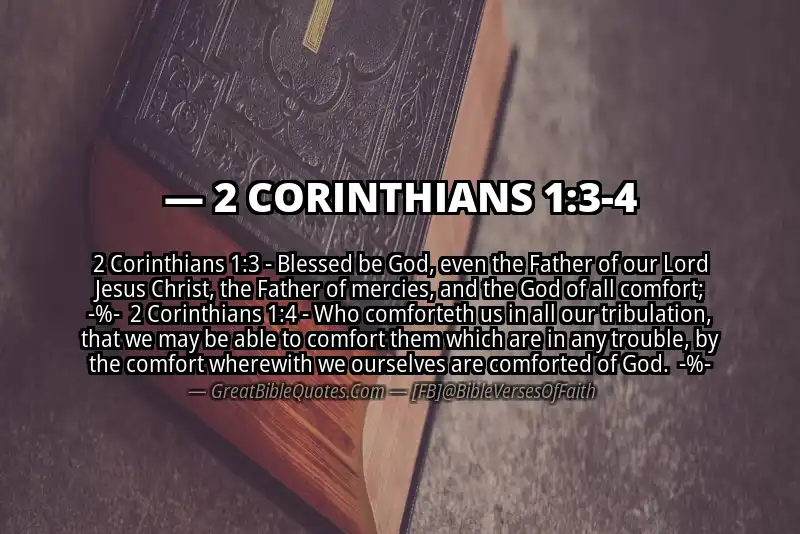 Image for 2 CORINTHIANS 1:3-4 Bible verse