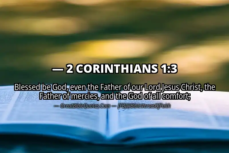 Bible verse: 2 CORINTHIANS 1:3 Image