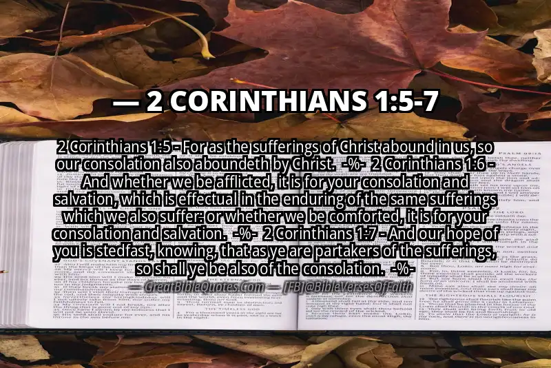 Image for 2 CORINTHIANS 1:5-7 Bible verse