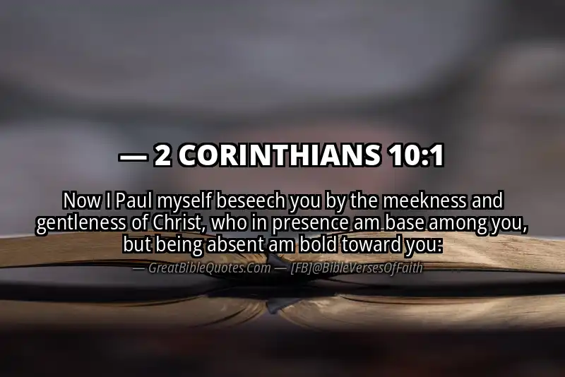 2 CORINTHIANS 10:1 Verse