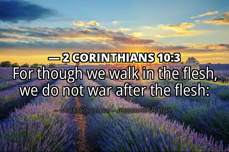 2 CORINTHIANS 10:3 Verse