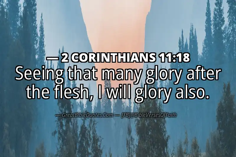 2 CORINTHIANS 11:18 Verse