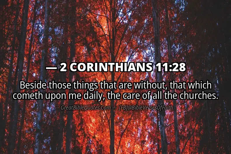 2 CORINTHIANS 11:28 Verse