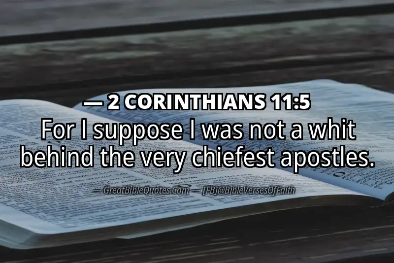 2 CORINTHIANS 11:5 Verse
