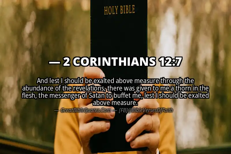 2 CORINTHIANS 12:7 Verse