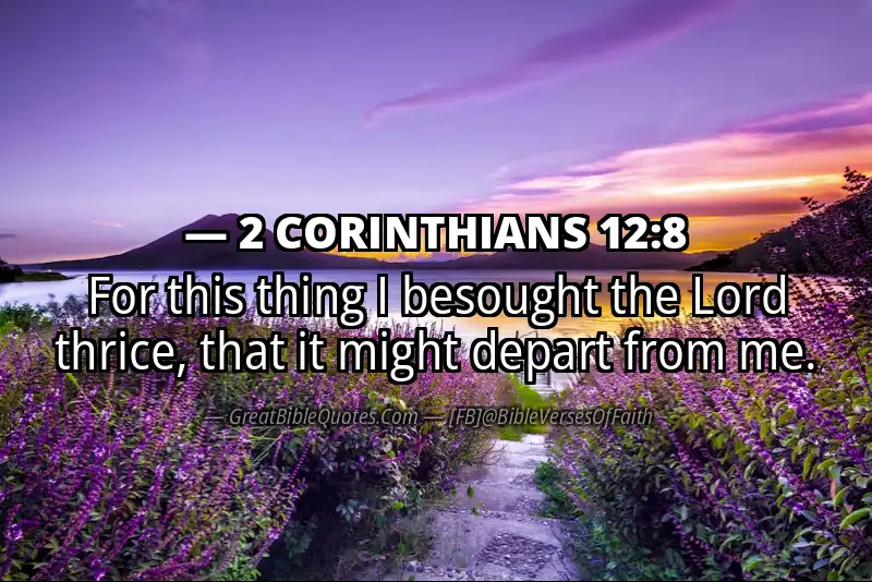 2 CORINTHIANS 12:8 Verse