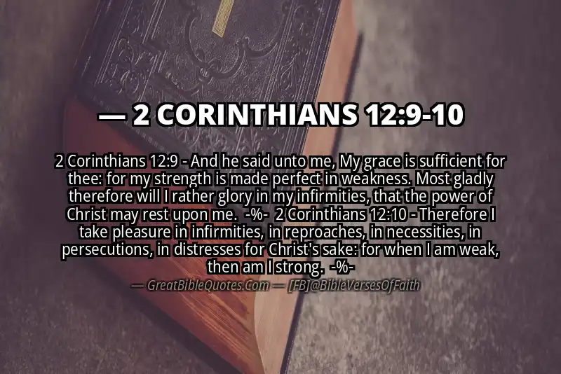 Image for 2 CORINTHIANS 12:9-10 Bible verse