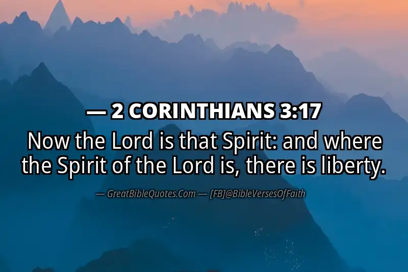 Bible verse: 2 CORINTHIANS 3:17 Image