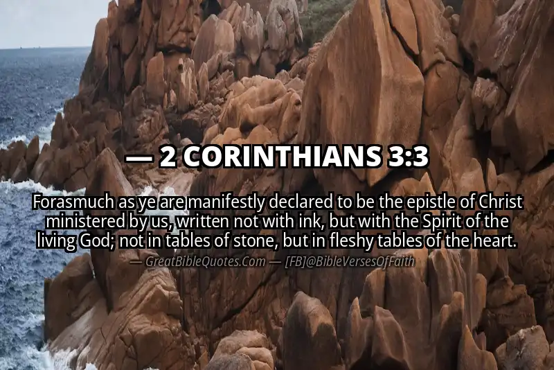 2 CORINTHIANS 3:3 Verse Image
