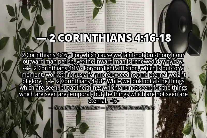 Image for 2 CORINTHIANS 4:16-18 Bible verse