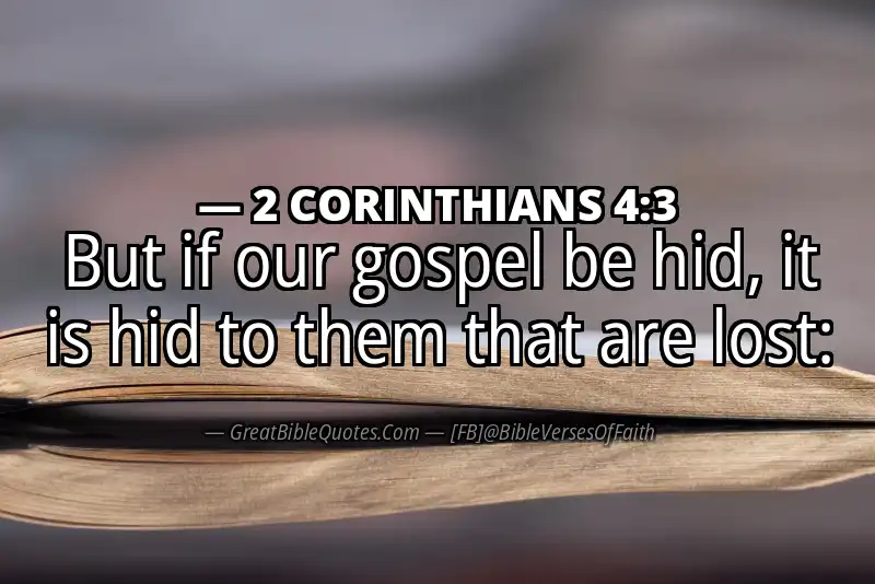 2 CORINTHIANS 4:3 Verse