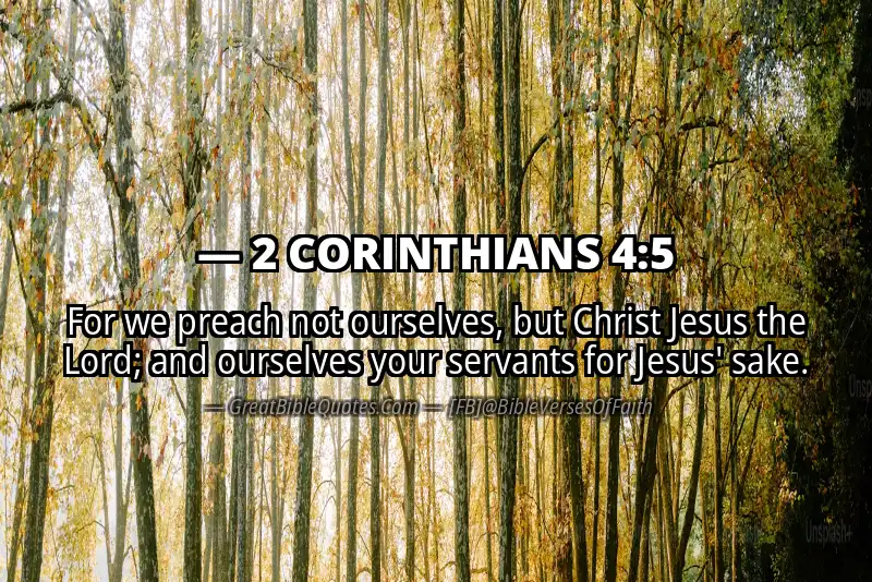 2 CORINTHIANS 4:5 Verse