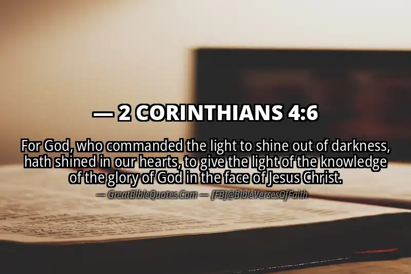 Image for 2 CORINTHIANS 4:6 Bible verse