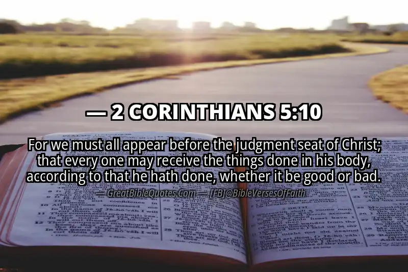 2 CORINTHIANS 5:10 Verse Image