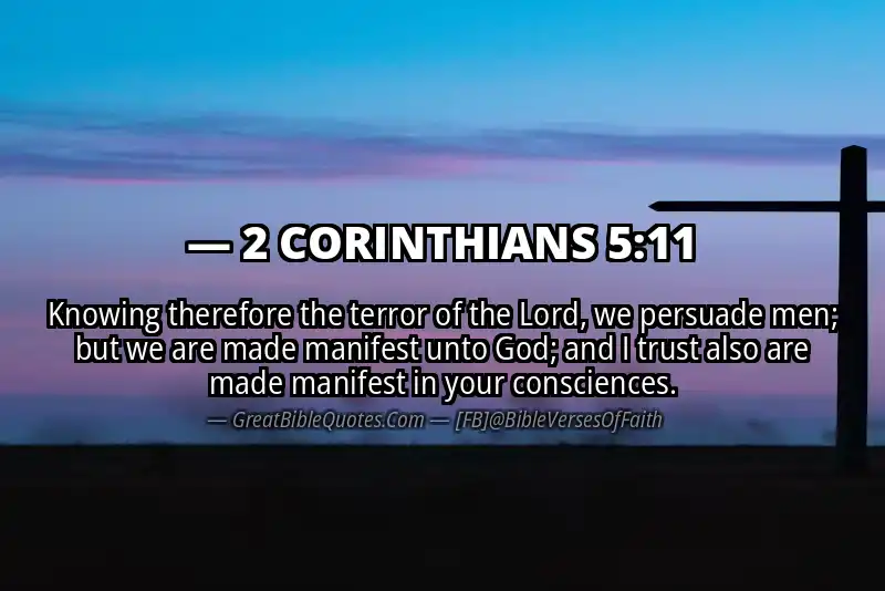 2 CORINTHIANS 5:11 Verse