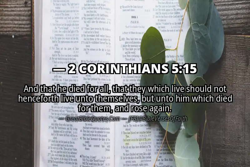2 CORINTHIANS 5:15 Verse