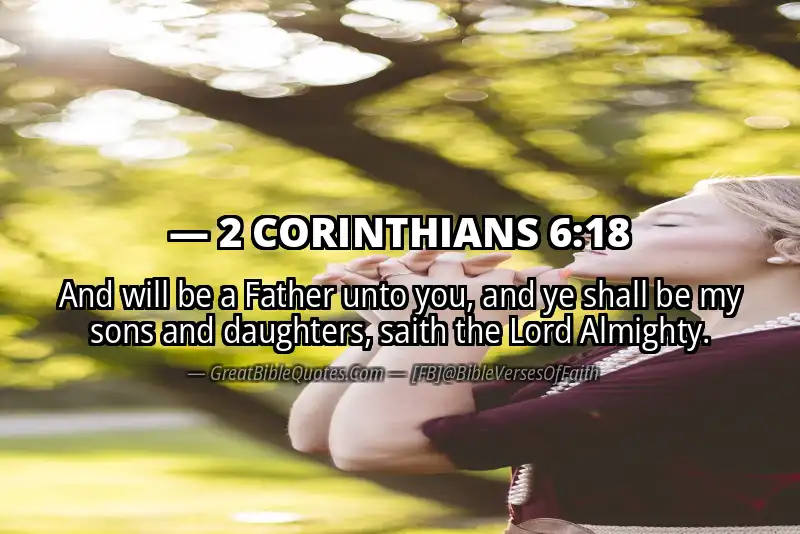 2 CORINTHIANS 6:18 Verse