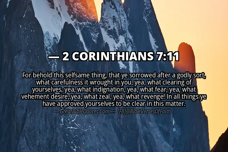 2 CORINTHIANS 7:11 Verse Image