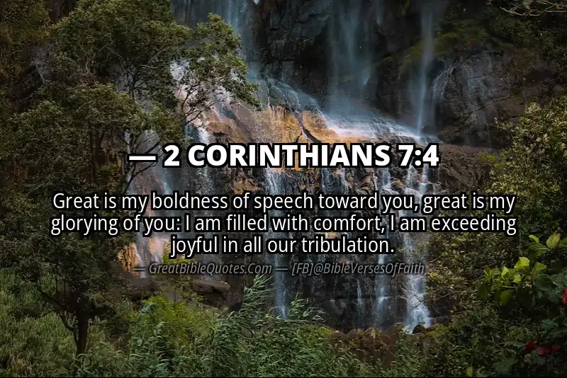 2 CORINTHIANS 7:4 Verse