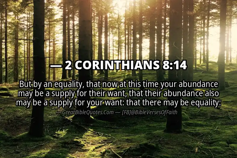 2 CORINTHIANS 8:14 Verse