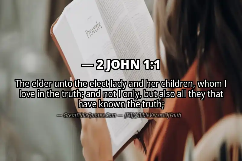2 JOHN 1:1 Verse