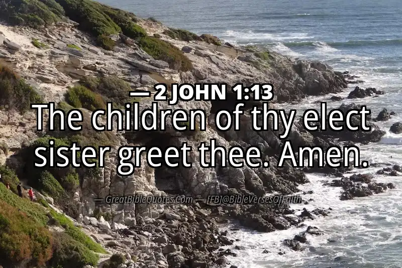 2 JOHN 1:13 Verse